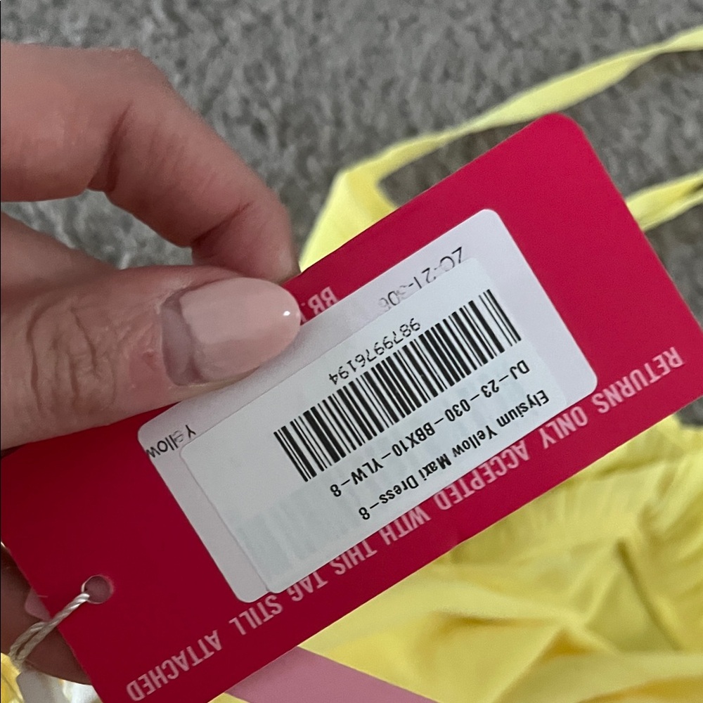 Beginning Boutique Sunny Yellow Maxi Dress - Picture 4 of 4